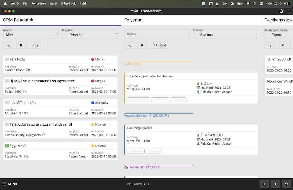 CRM és Ügyfélkapcsolat