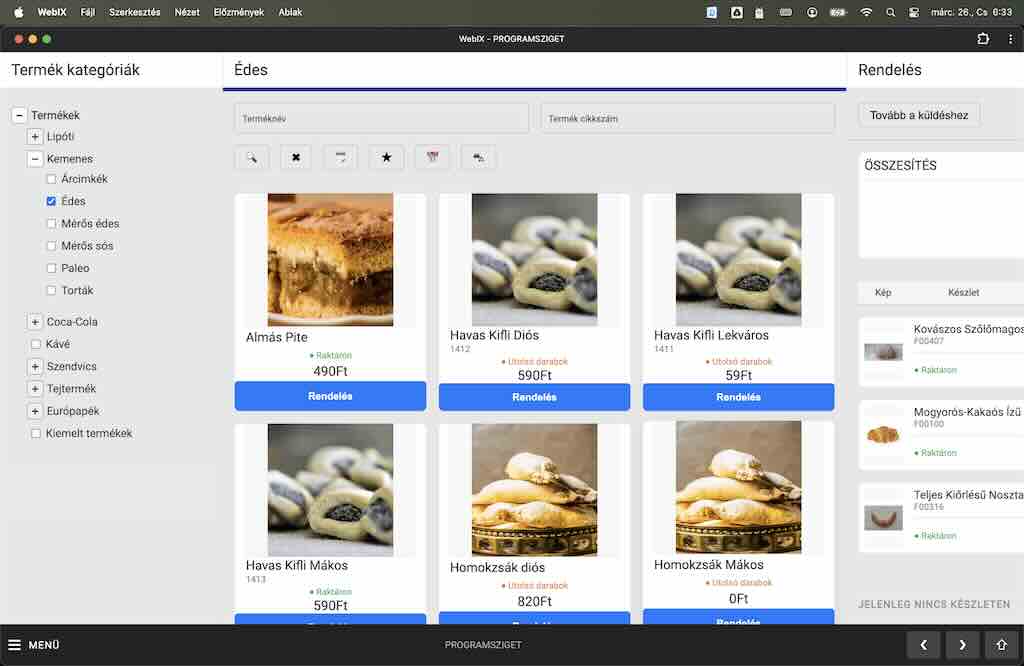 Webshop Integráció